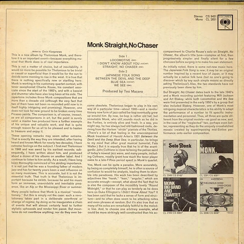 Thelonious Monk - Straight, No Chaser