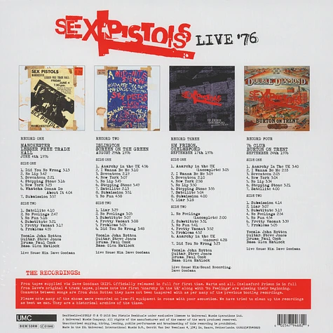 Sex Pistols - Live 76