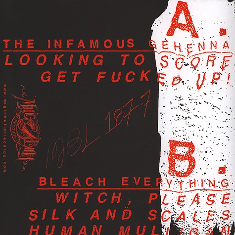 The Infamous Gehenna / Bleach Everything - Heavy Metal Suicide