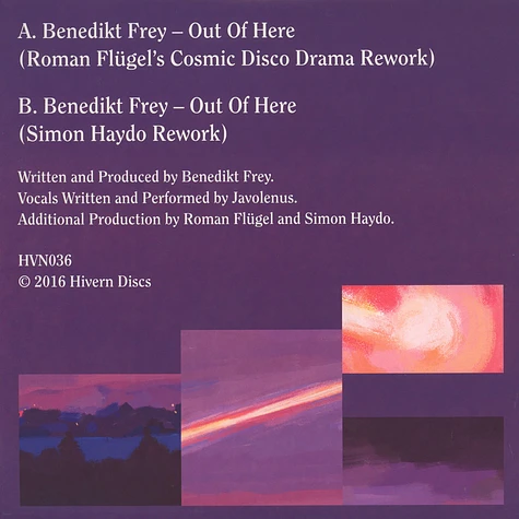 Benedikt Frey - Out Of Here Roman Flügel and Simon Haydo Remixes