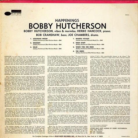 Bobby Hutcherson - Happenings