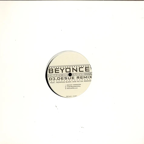 Beyoncé feat. Memphis Bleek / KC Da Rookee - Crazy In Love Remix / Snake Remix