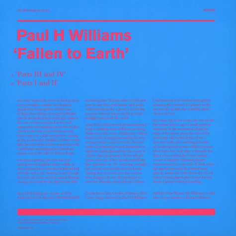 Paul H Williams - Fallen To Earth