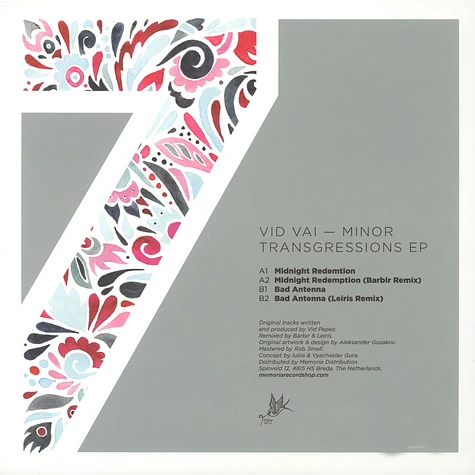 Vid Vai - Minor Transgressions EP