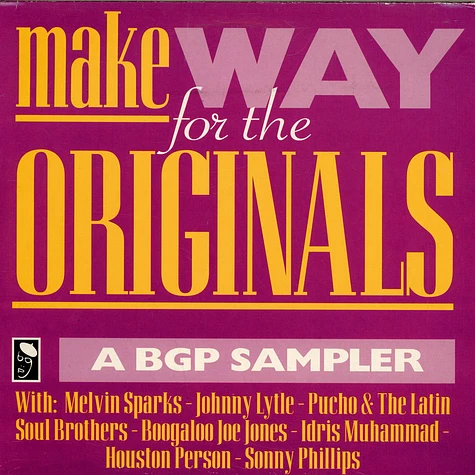 V.A. - Make Way For The Originals – A BGP Sampler