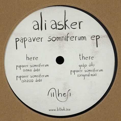 Ali Asker - Papaver Somniferum EP