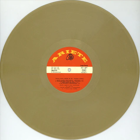 Ennio Morricone - OST Vergogna Schifosi Gold Vinyl Edition