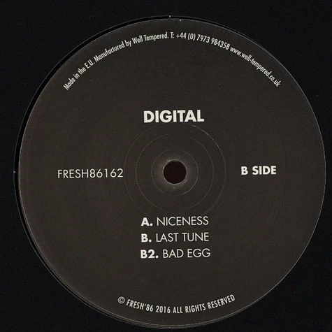 Digital - Niceness / Last Tune / Bad Egg