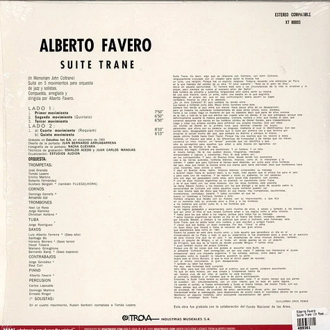 Alberto Favero - Suite Trane (In Memoriam John Coltrane)
