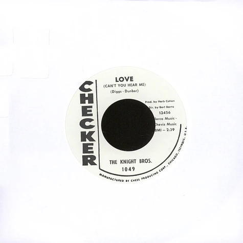 Knight Bros. / Little Mack - Love (Can't You Hear Me) / I Need Love