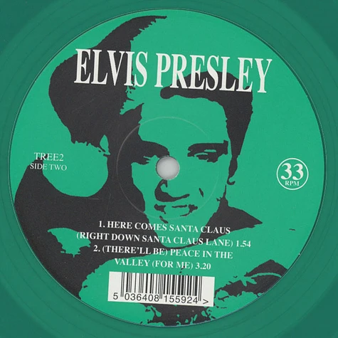 Elvis Presley - Santa Claus Is Back In Town Green Tree Shaped Vinyl Edition