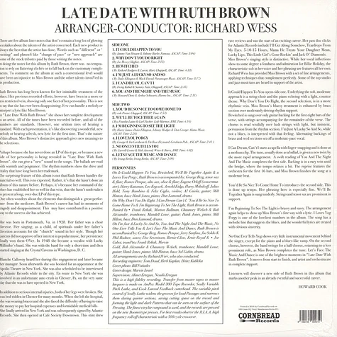 Ruth Brown - Late Date With Ruth Brown