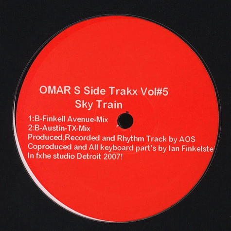 Omar S - Side Trakx Volume 5 Sky Train