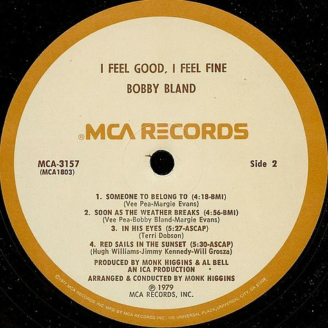 Bobby Bland - I Feel Good, I Feel Fine