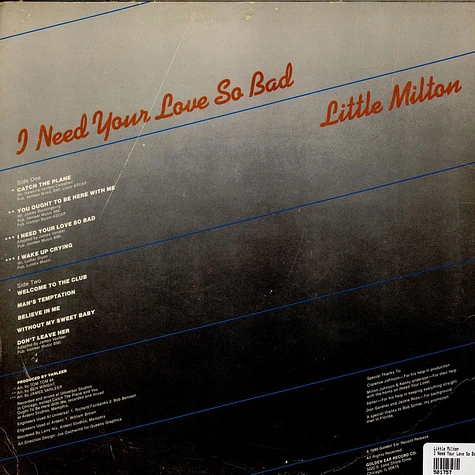 Little Milton - I Need Your Love So Bad