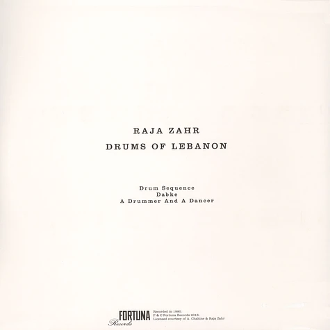 Raja Zahr - Drums Of Lebanon