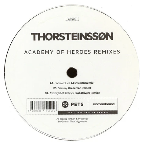 Thorsteinsson - Academy Of Heroes Remixes EP