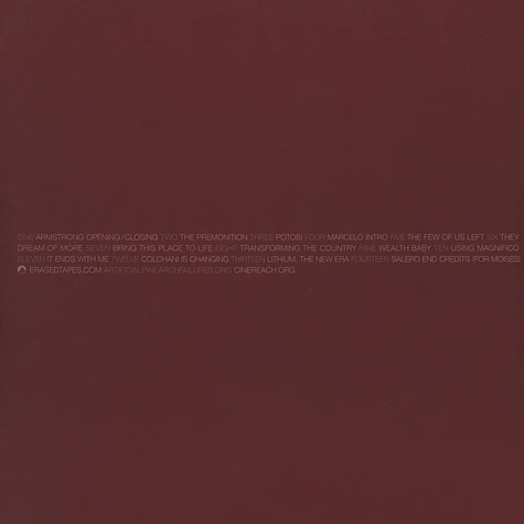 Adam Bryanbaum Wiltzie - OST Salero Black Vinyl Edition