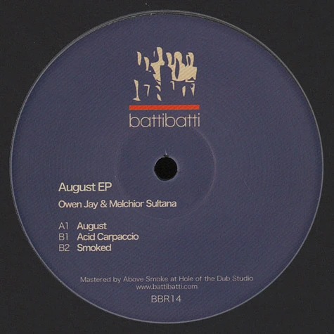 Owen Jay & Melchior Sultana - August EP