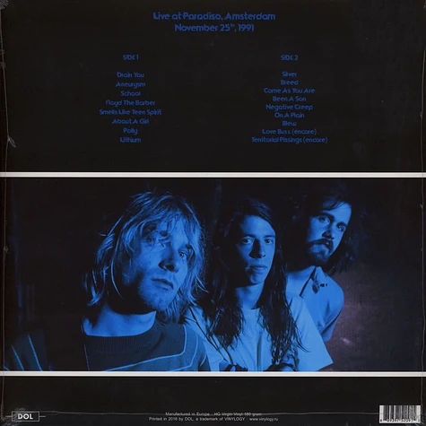 Nirvana - Live At Paradiso, Amsterdam November 25, 1991