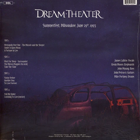 Dream Theater - Live At Summerfest In Milwaukee June 29, 1993
