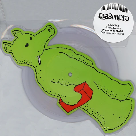 Quasimoto - Talkin Shit - Die Cut Picture Disc Green Quas Version