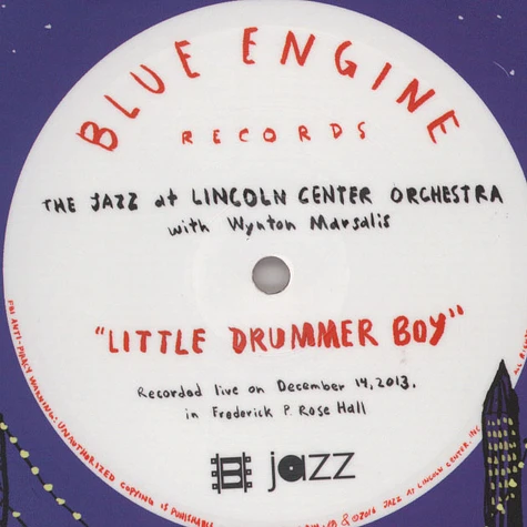 The Jazz At Lincoln Center Orchestra with Wynton Marsalis - God Rest Ye Merry Gentlemen / Little Drummer Boy Christmas Tree-Shaped Colored Vinyl Edition