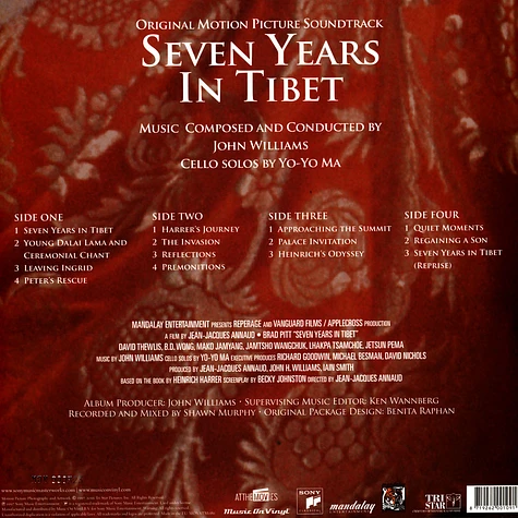 John Williams - OST Seven Years In Tibet Black Vinyl Edition