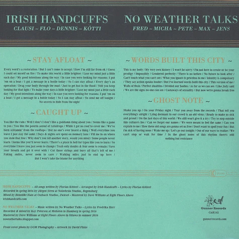 Irish Handcuffs / No Weather Talks - Split