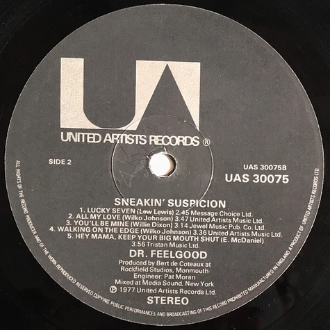 Dr. Feelgood - Sneakin' Suspicion
