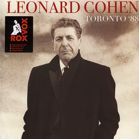 Leonard Cohen - Toronto ‘88 Colored Vinyl Edition