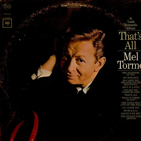 Mel Tormé - A Lush, Romantic Album That's All