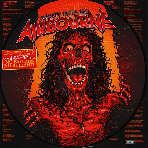 Airbourne - Breakin' Outta Hell Picture Disc Edition