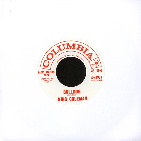 King Coleman - Bulldog / Black Bottom Blues