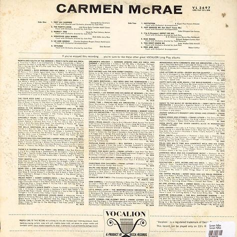 Carmen McRae - Carmen McRae