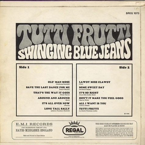 The Swinging Blue Jeans - Tutti Frutti