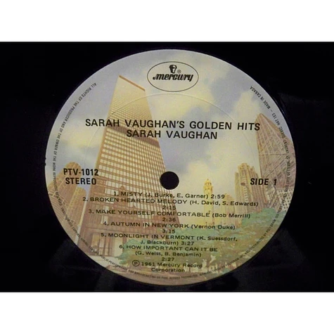 Sarah Vaughan - Sarah Vaughan's Golden Hits