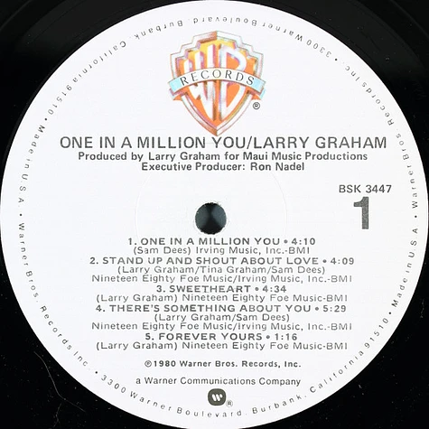 Larry Graham - One In A Million You