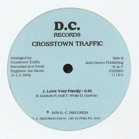 Crosstown Traffic - Party People / Love Your Family