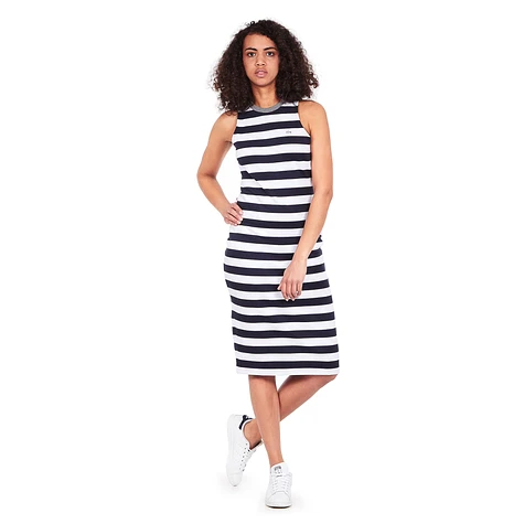 Lacoste - Striped Interlock Sleeveless Dress