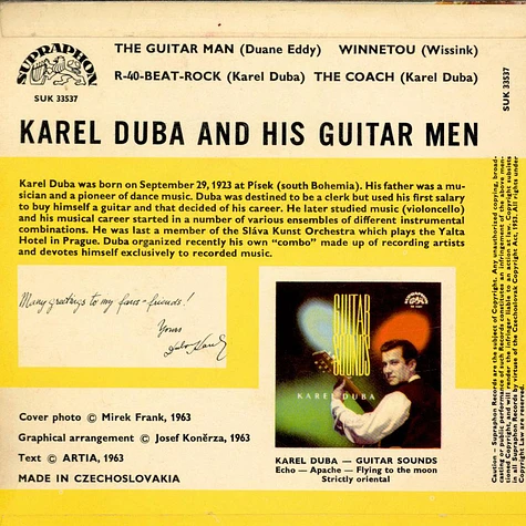 Karel Duba Orchestra - Guitar Men