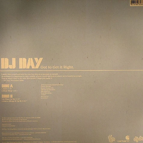 DJ Day - Got To Get It Right