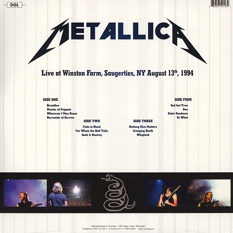 Metallica - Live at Winston Farm Saugerties NY August 13 1994