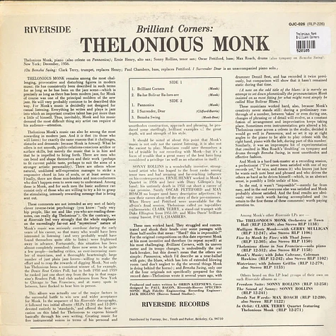 Thelonious Monk - Brilliant Corners