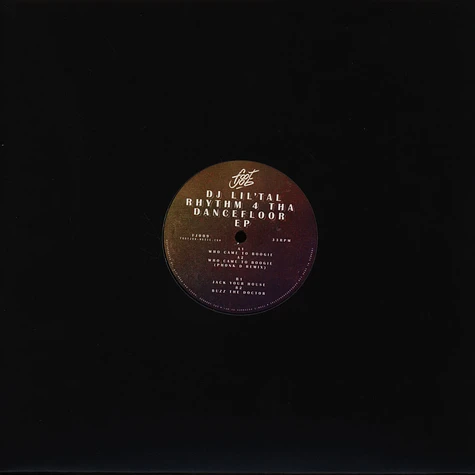 DJ Lil 'tal - Rhythm 4 Tha Dancefloor EP