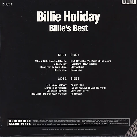 Billie Holiday - Billie’s Best