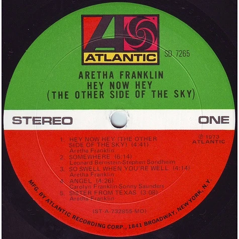 Aretha Franklin - Hey Now Hey (The Other Side Of The Sky)