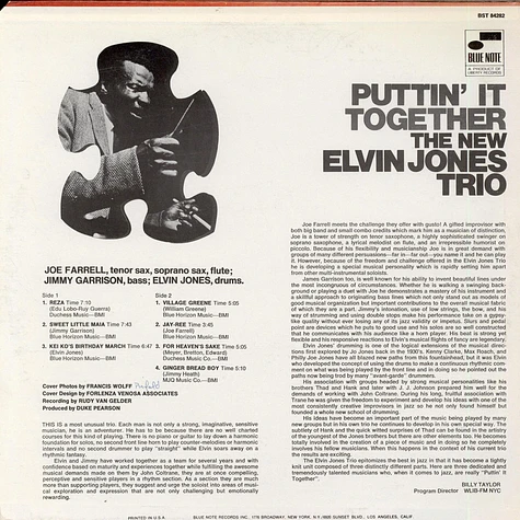 The New Elvin Jones Trio - Puttin' It Together