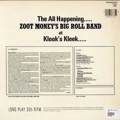 Zoot Money's Big Roll Band - Zoot!