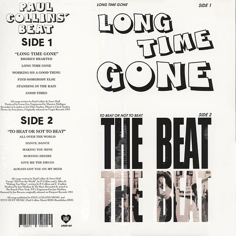 Paul Collins - Long Time Gone / To Beat Or Not To Beat